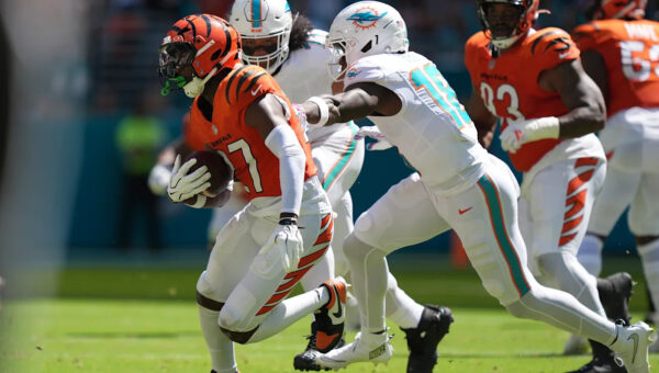 Jordan Battle intercepts Willis twice after going viral for saying he had a tell on the Dolphins QB