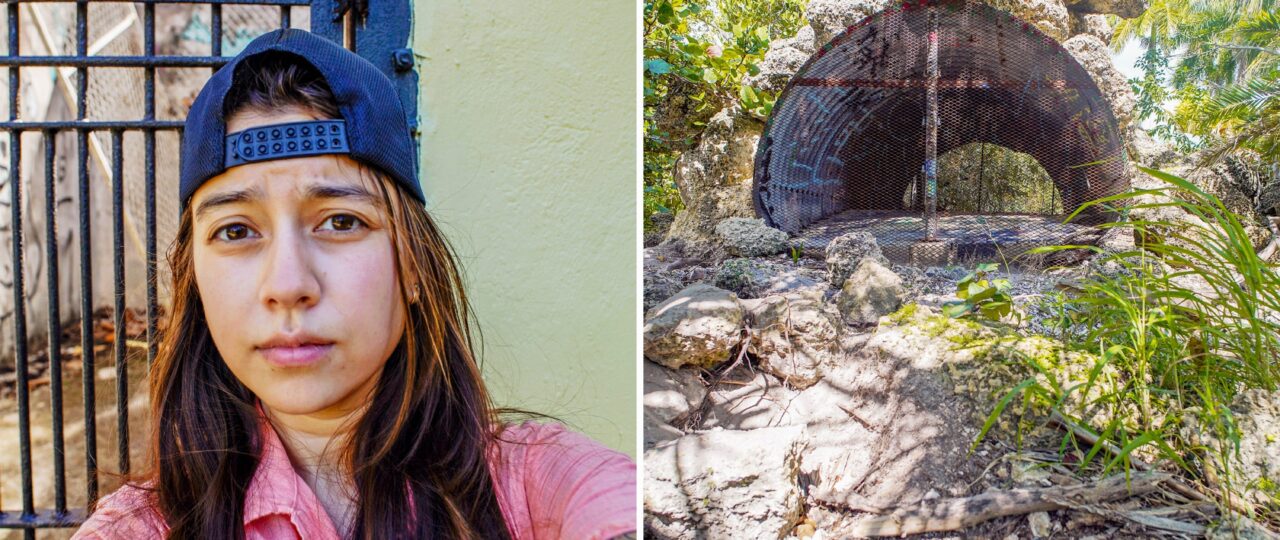 I explored the ruins of an abandoned zoo on the coast of Florida. It was overrun by nature, but eerie cages remained.