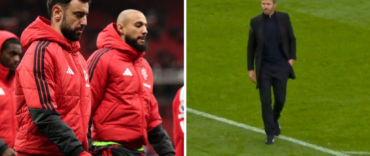 Watch: Fan footage shows how Man United supporters reacted differently to Carrick and players after Bournemouth loss