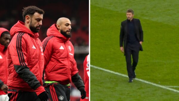 Watch: Fan footage shows how Man United supporters reacted differently to Carrick and players after Bournemouth loss