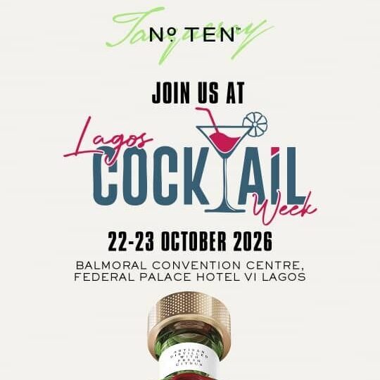 Tanqueray Lagos Cocktail Week: Tanqueray Brings Citrus Creativity To The Lagos Cocktail Week