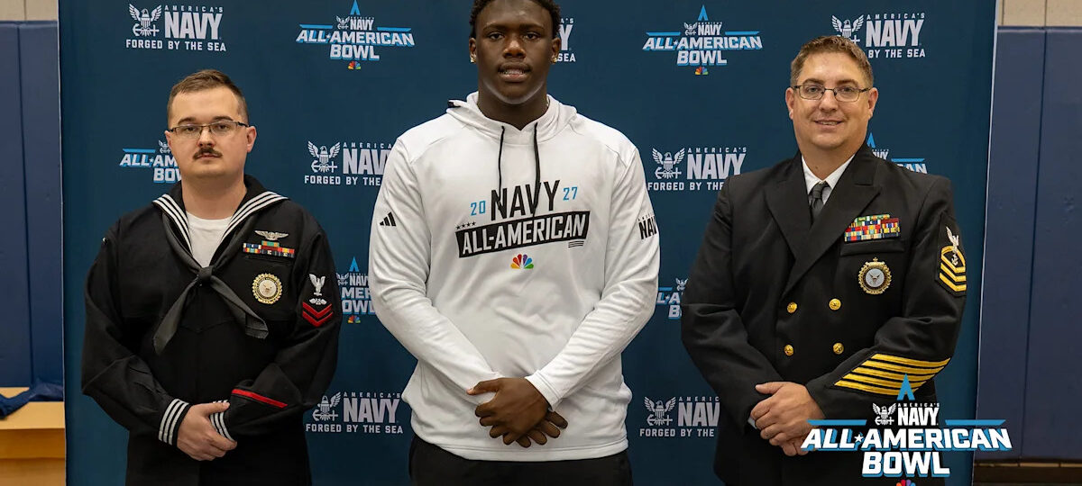 Michigan commit Jakari Lipsey welcomed the 2027 Navy All-American Bowl