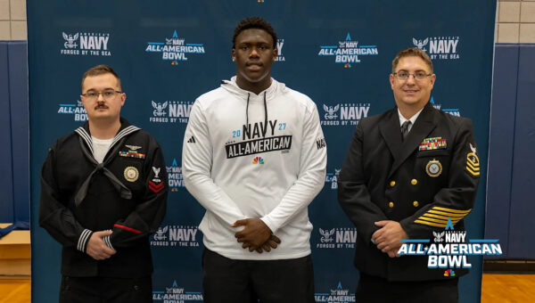 Michigan commit Jakari Lipsey welcomed the 2027 Navy All-American Bowl