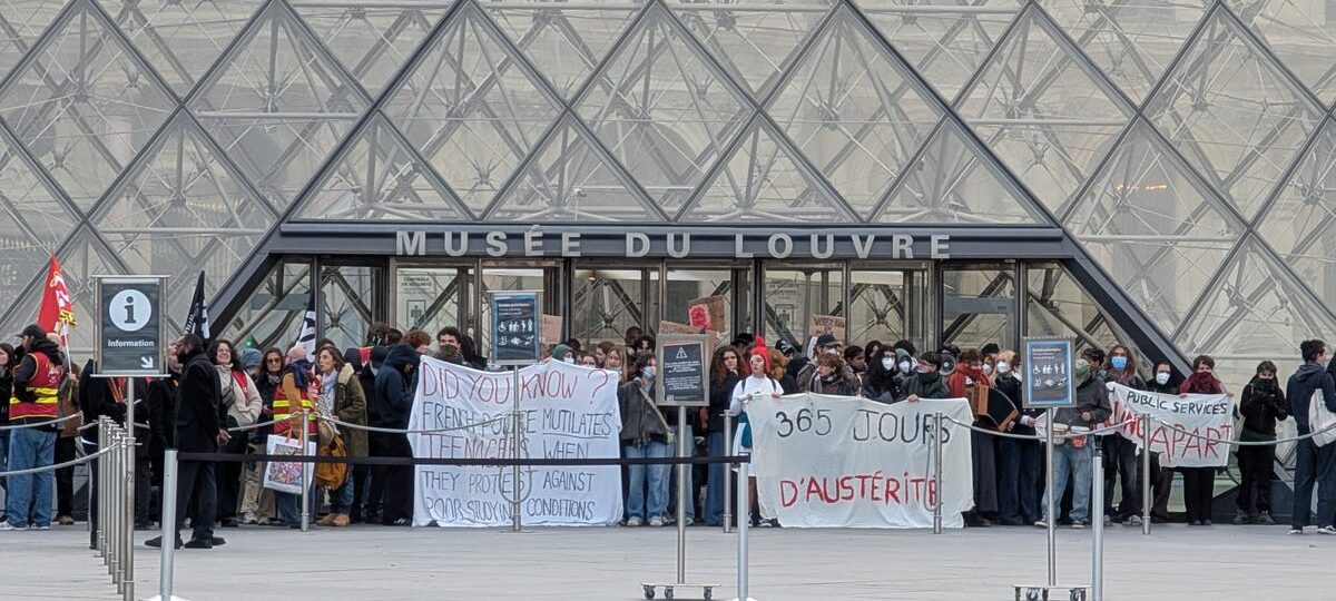 Riots in Paris shut down the world's busiest and most famous museum