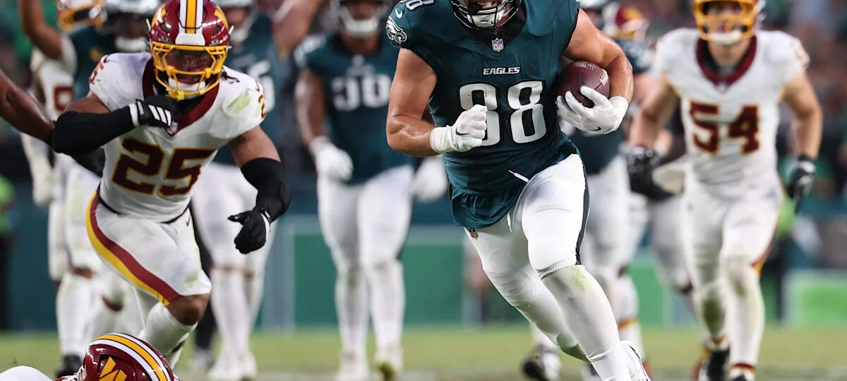 Dallas Goedert not on practice field Wednesday