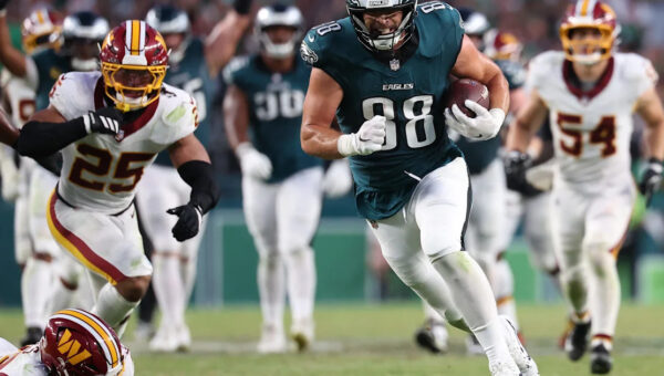 Dallas Goedert not on practice field Wednesday