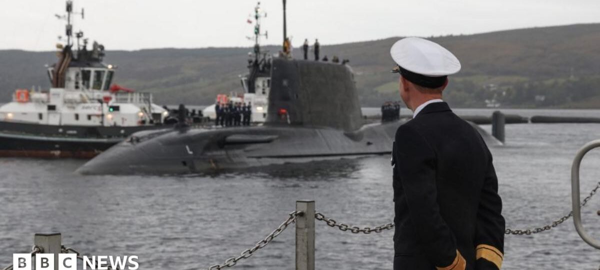 Royal Navy's new attack submarine arrives at Faslane