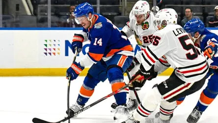 Islanders captain Bo Horvat under evaluation after ‘cheap shot’ from Blackhawks’ Frank Nazar