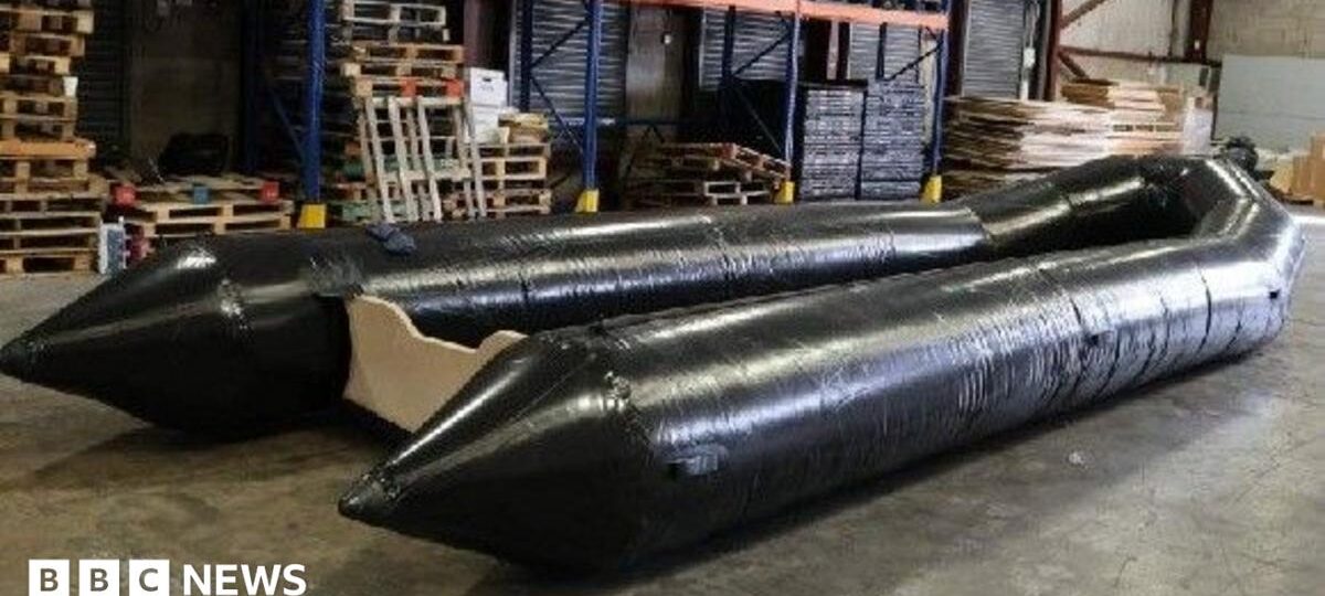 Boats 'set for people smugglers' seized at UK airport for the first time