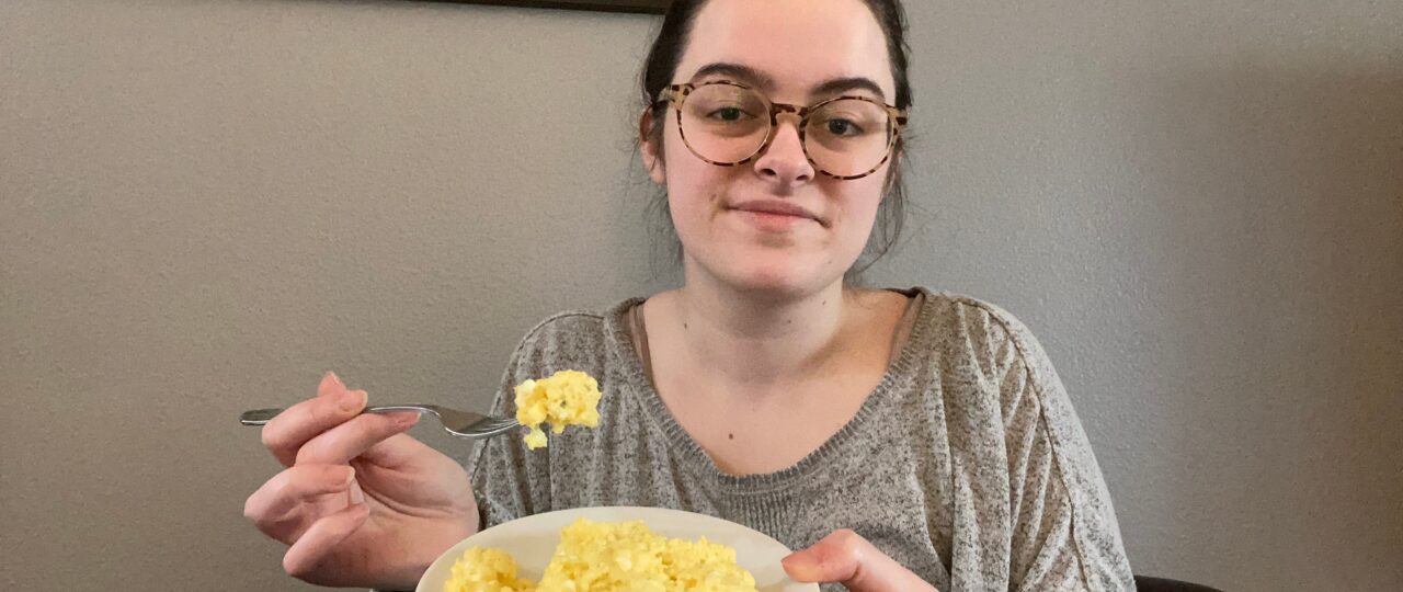 I tried Bobby Flay's trick for perfect scrambled eggs, but found a cheaper way to get similar results