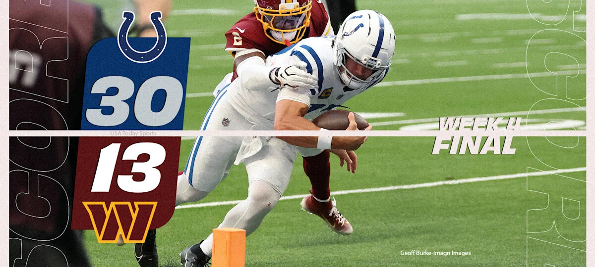 Instant analysis of Commanders’ Week 4 loss vs Indianapolis Colts