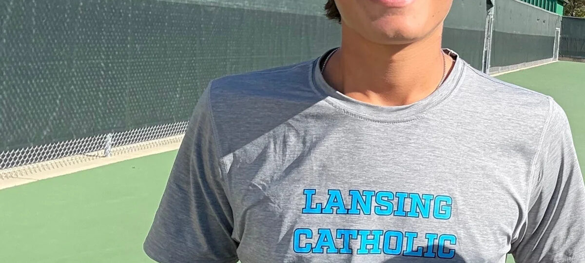 MHSAA tennis finals: Lansing Catholic’s Noah West wins state title