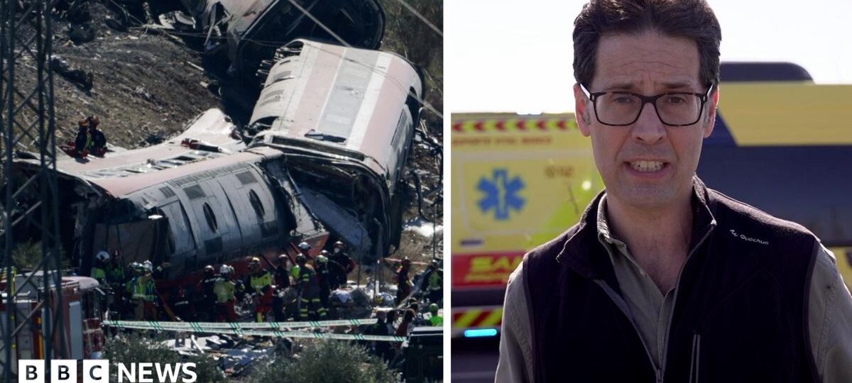 Watch: At the scene of Spain's deadly train crash