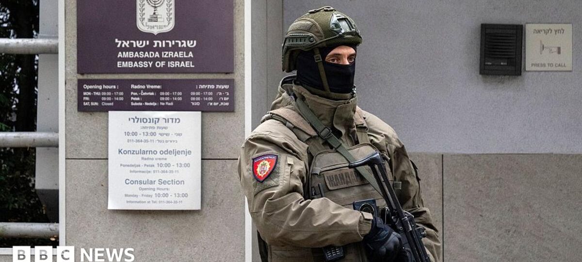 Serbian shot dead after attacking officer outside Israeli embassy, minister says