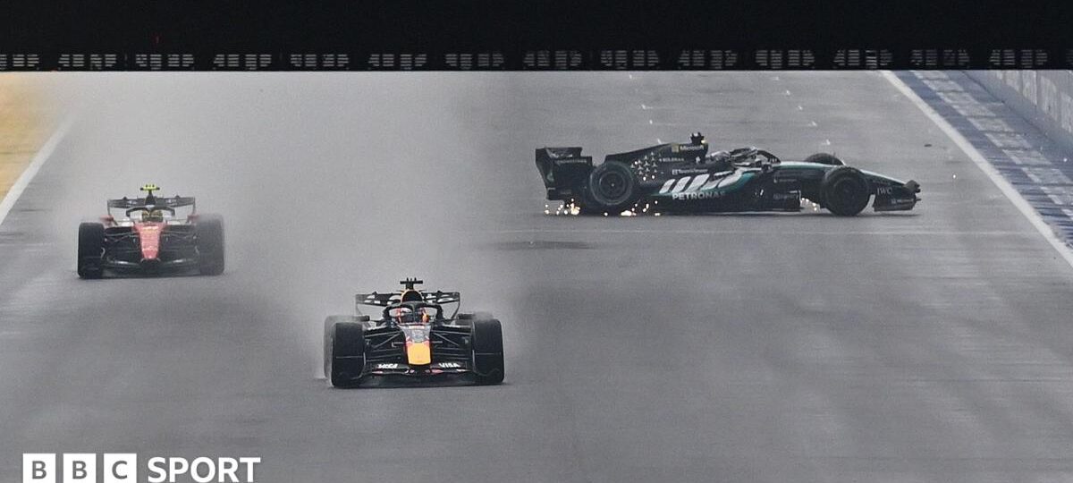 Verstappen wins sprint after Russell crashes out