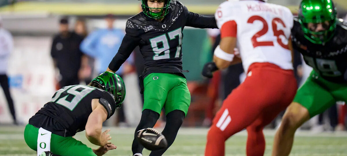 Oregon's Gage Hurych crowned Big Ten Special Teams Player of the Week