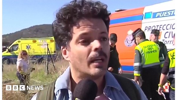 Bloodied, dazed and angry – how passengers’ rail journey turned to disaster in Spain