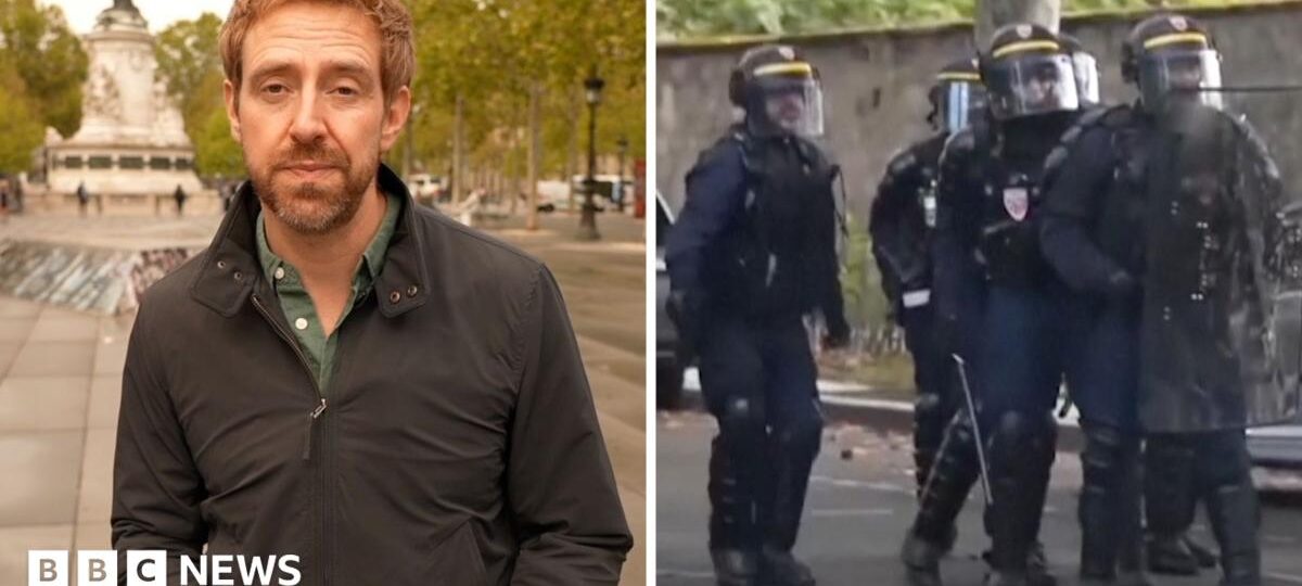 Watch: France halts use of stun grenades after boy's hand blown off in student protests