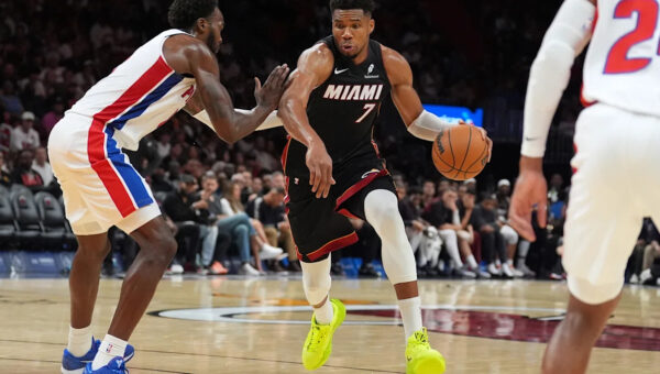 Giannis Antetokounmpo is off to fast start, but the Miami Heat are still 0-2 to open the season