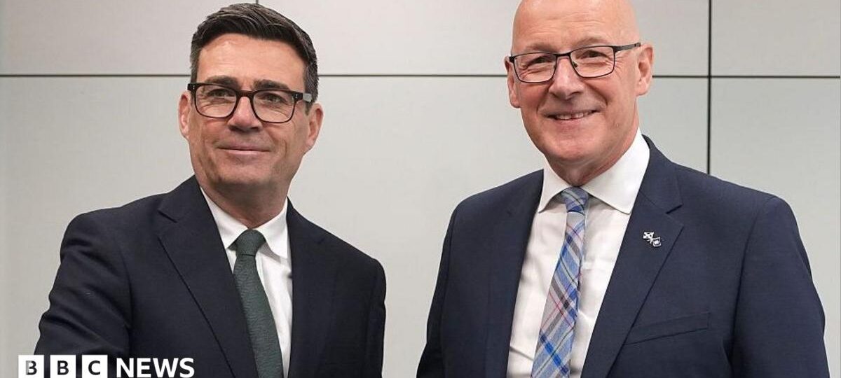 Burnham invites Swinney to work together on 'deeper Scottish devolution'
