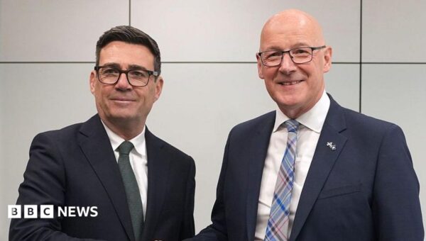 Burnham invites Swinney to work together on 'deeper Scottish devolution'