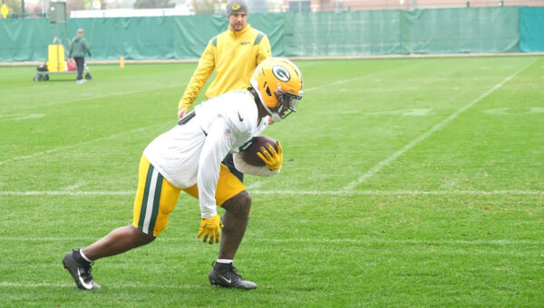 Packers running back Josh Jacobs participates in Oct. 22 practice