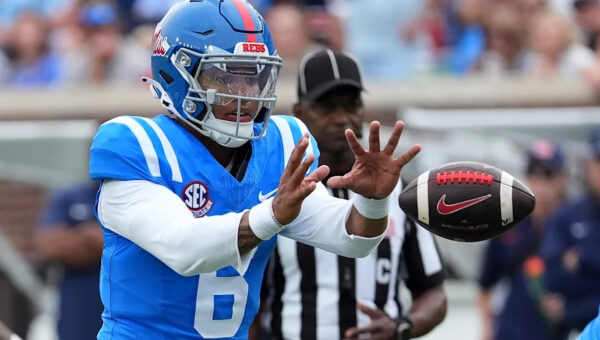 No. 12 Mississippi rolls to 45-15 victory over Auburn