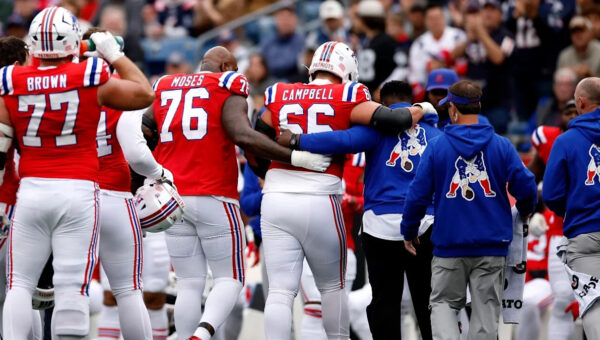 Report: Patriots LT Will Campbell avoids major knee injury, considered week-to-week