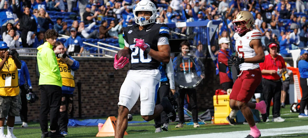 Sheppard runs for five touchdowns and Duke races past Boston College 47-2
