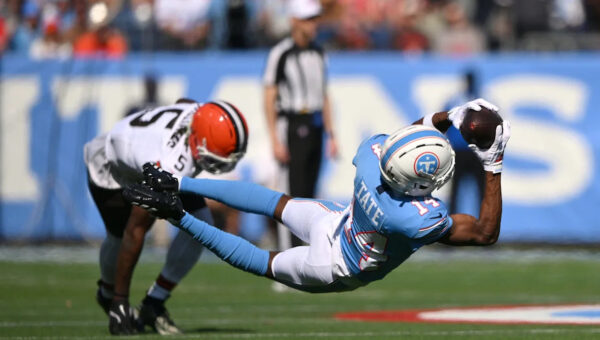 Tennessee Titans injury report: Carnell Tate, Tommy Townsend sit out