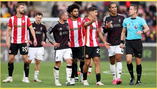 “I’m not sure” – Sky Sports duo disagree over refereeing decision in Liverpool’s win at Brentford