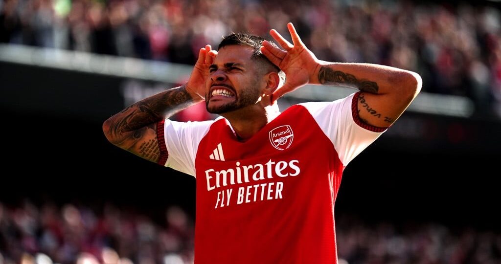 EPL table: Arsenal go joint top with Man City after narrow win over Leeds
