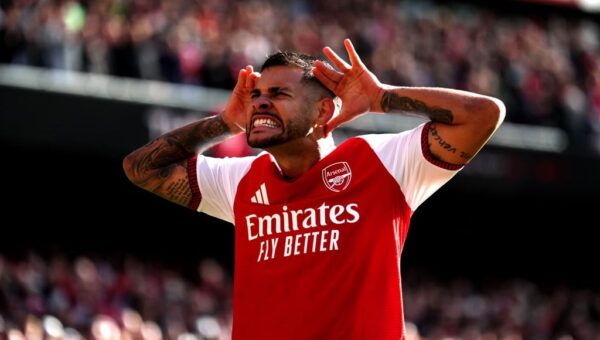 EPL table: Arsenal go joint top with Man City after narrow win over Leeds