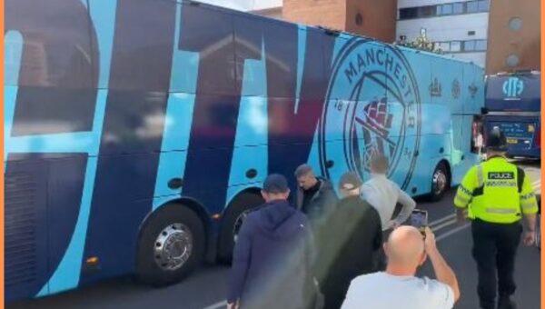 Video: Man City running scared as team bus takes alternative Anfield entrance to avoid Liverpool fans
