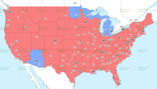 Lions vs. Cardinals Week 5 TV coverage map
