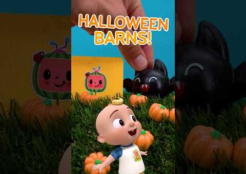 What’s Inside the Colorful Halloween Barns? 🎃🌈 Learn Colors with JJ! #cocomelon #shorts