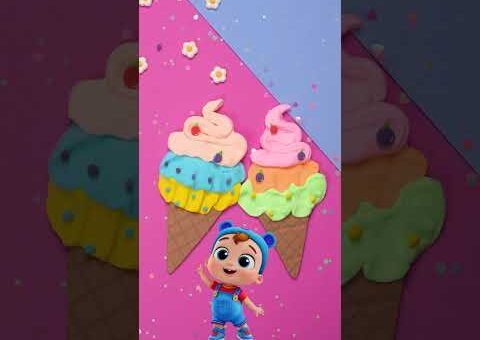 Yummy Gummy Squishy Ice Cream! 🍧 Emmie’s Sparkle Glitter Crafting Adventures #kids #shorts